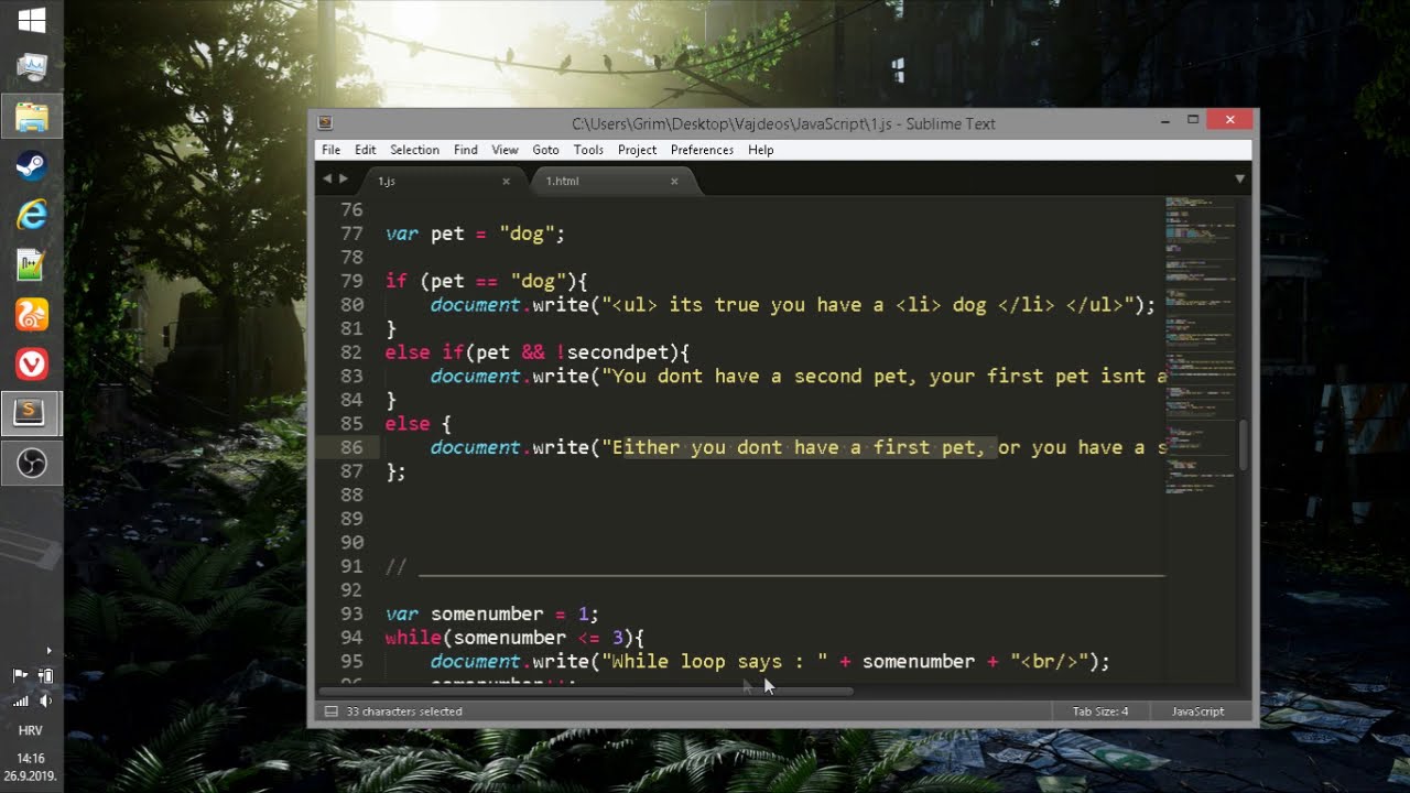 JavaScript tutorial for beginners | Learning JavaScript - Basics | LBOET | HOXFRAMEWORK