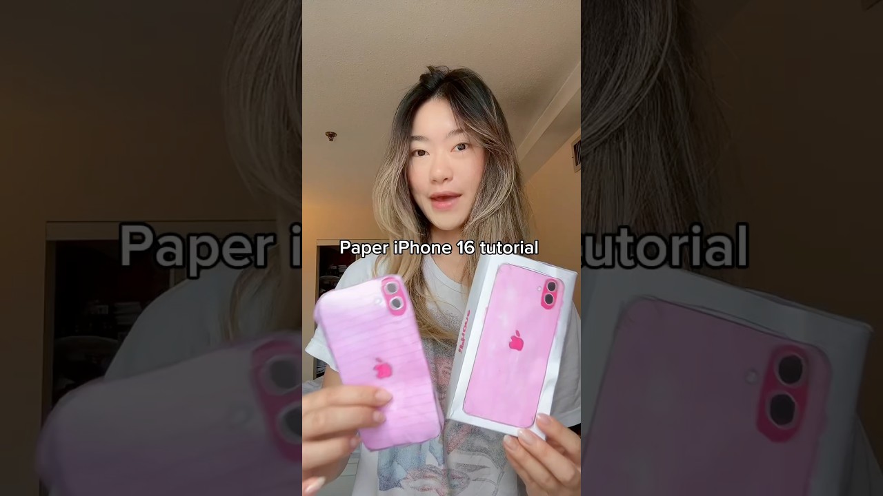 Paper iPhone 16 tutorial #diy #papercraft