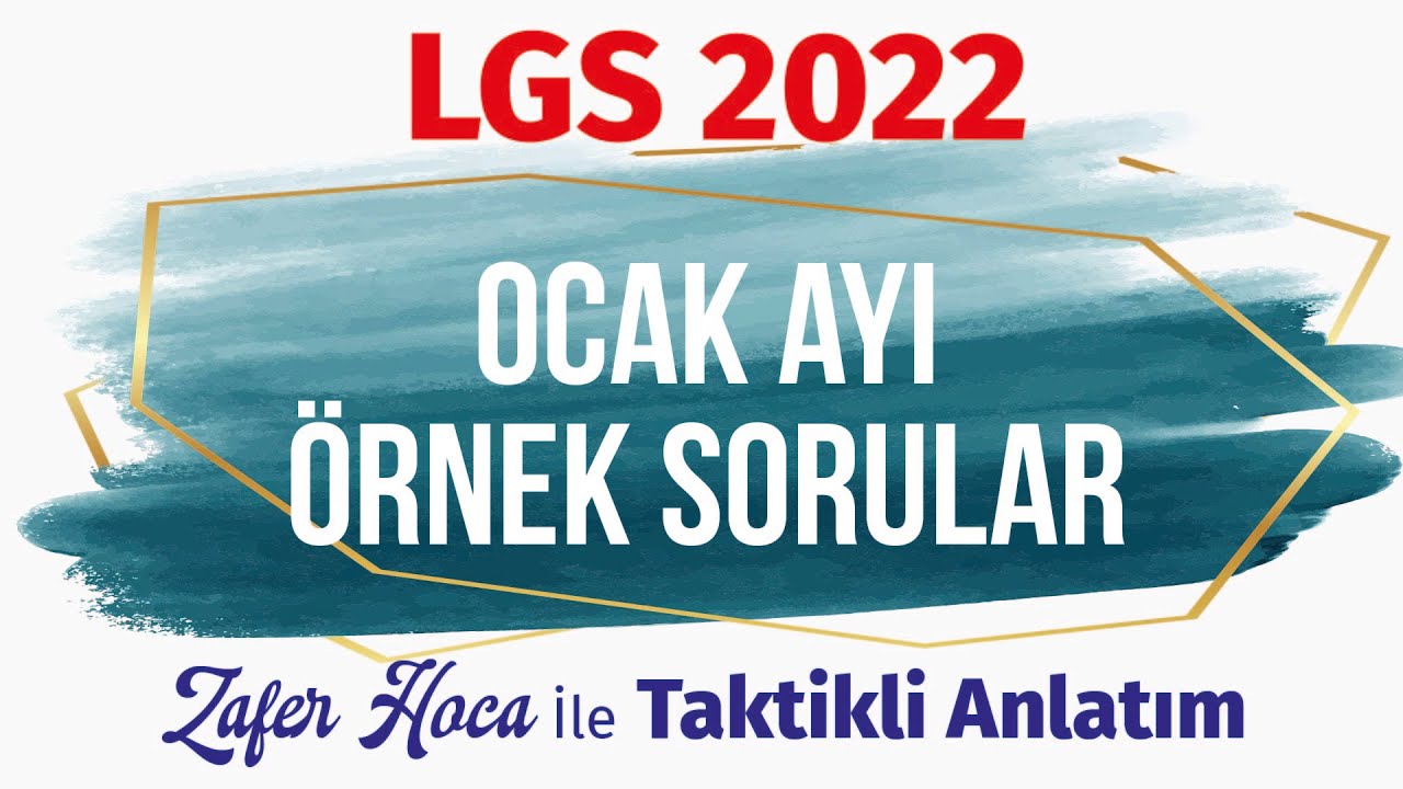 LGS Ocak Ayı MEB Örnek Sorular MATEMATİK 2021-2022 | Taktikli Anlatım PDF