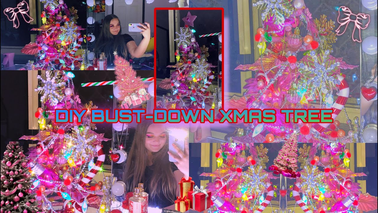 Making a cute extravagant Christmas tree in my PC room