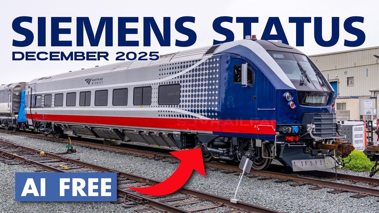 Siemens Florin Plant Status #9 - Wisconsin DOT, Amtrak Airo, Northlander + More - 12/6/2025