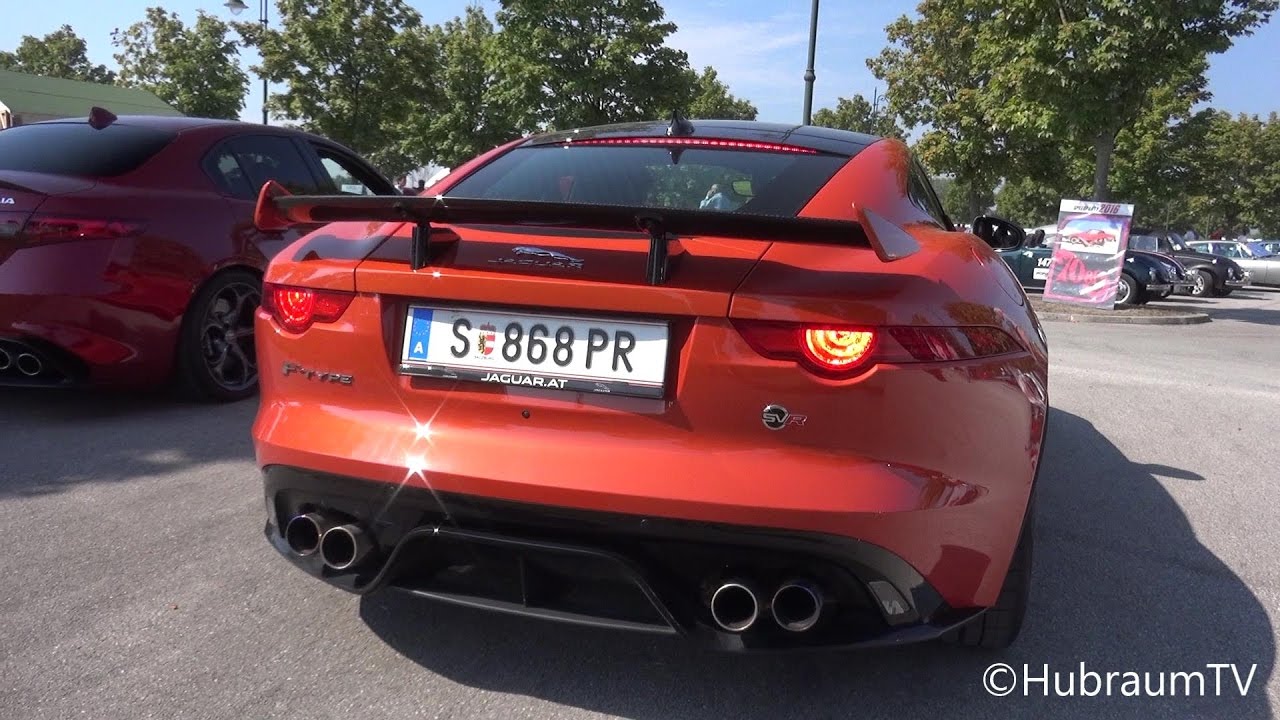 Jaguar F-Type SVR Exhaust Sound - HARD REVS!