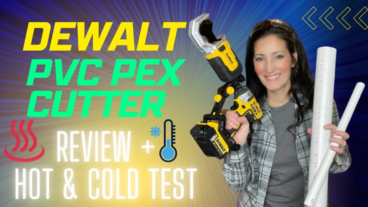 DeWalt PVC PEX Pipe Cutter Review Unboxing with Hot Cold Testing NEW for PLUMBERS! 