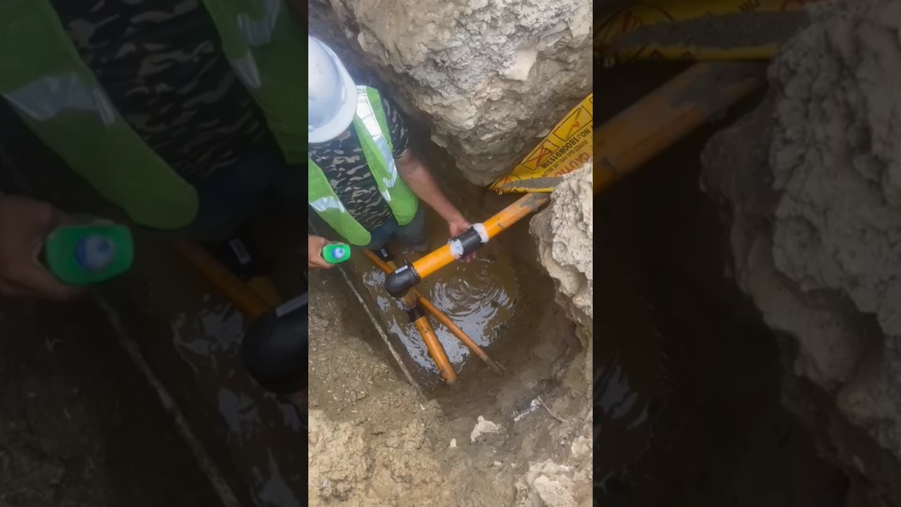 Mdpe gas pipeline joint leak test | home natural gas | #shorts #shortsfeed #png #igl @MKShariq