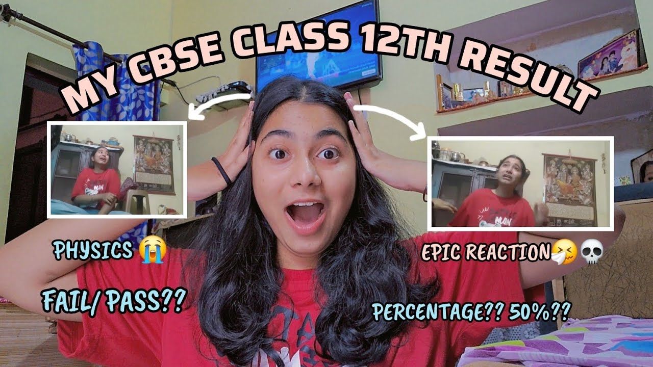 Cbse class 12 board exam result💀😭||meri zindagii barbaad hogyii🤧😭