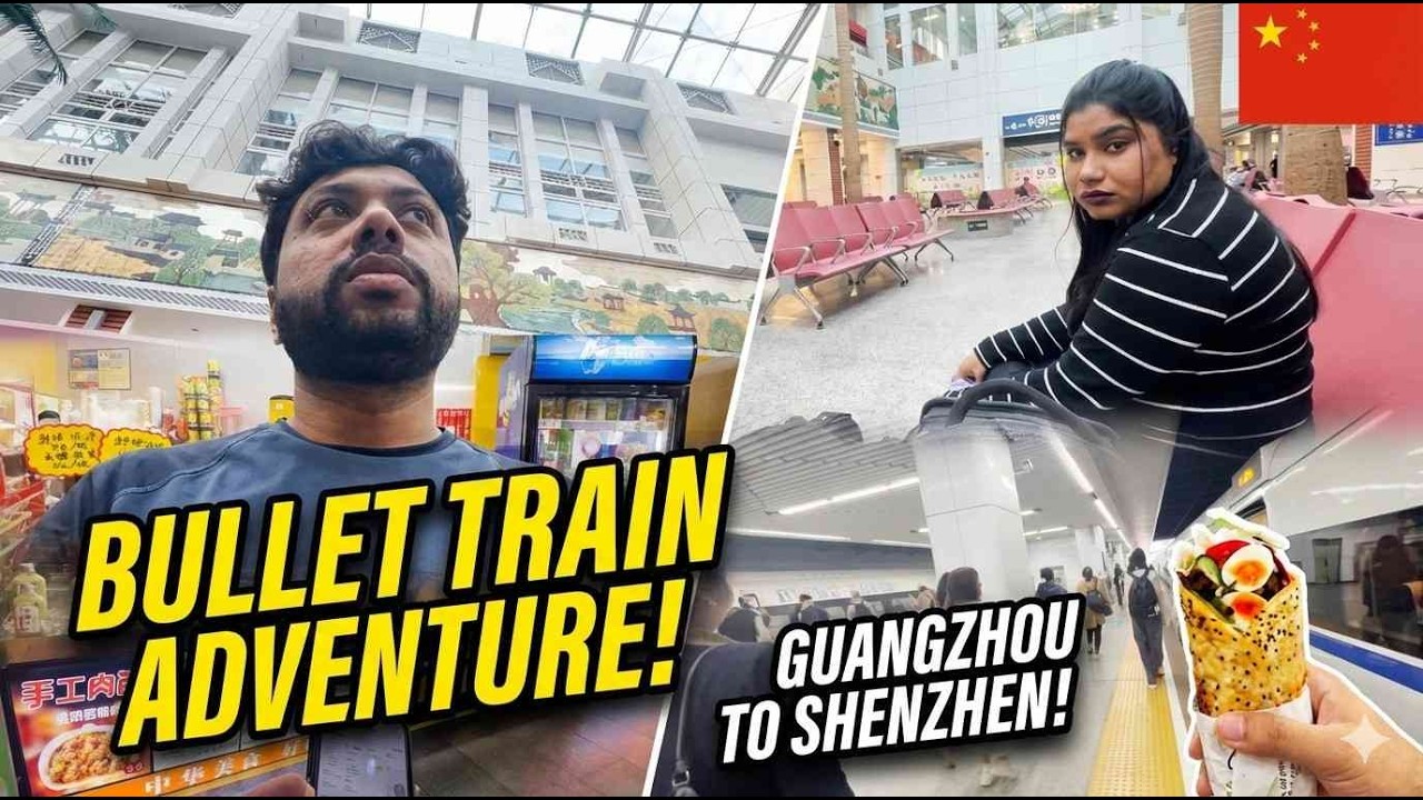 INSANE Speed! 🤯 Taking the High Speed Train in China | Guangzhou to Shenzhen China