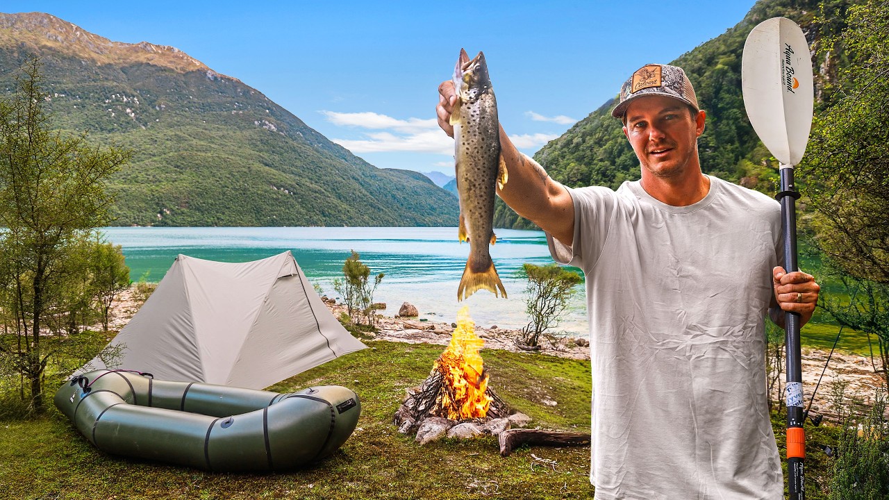 3 Days Camping & Fishing Alone in New Zealand