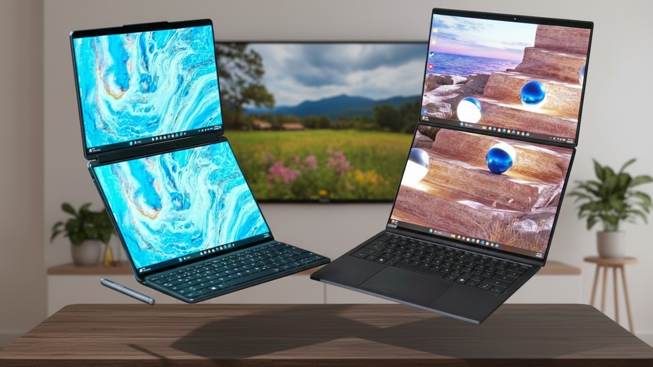Asus ZenBook Duo против Lenovo Yoga Book 9i – сравнение двухэкранных ноутбуков!
