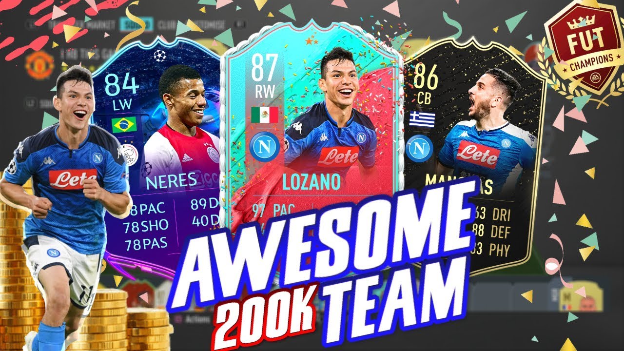 INCREDIBLE 200K*WEEKEND LEAGUE* TEAM FIFA 20!!! | 200K SQUAD BUILDER FIFA 20