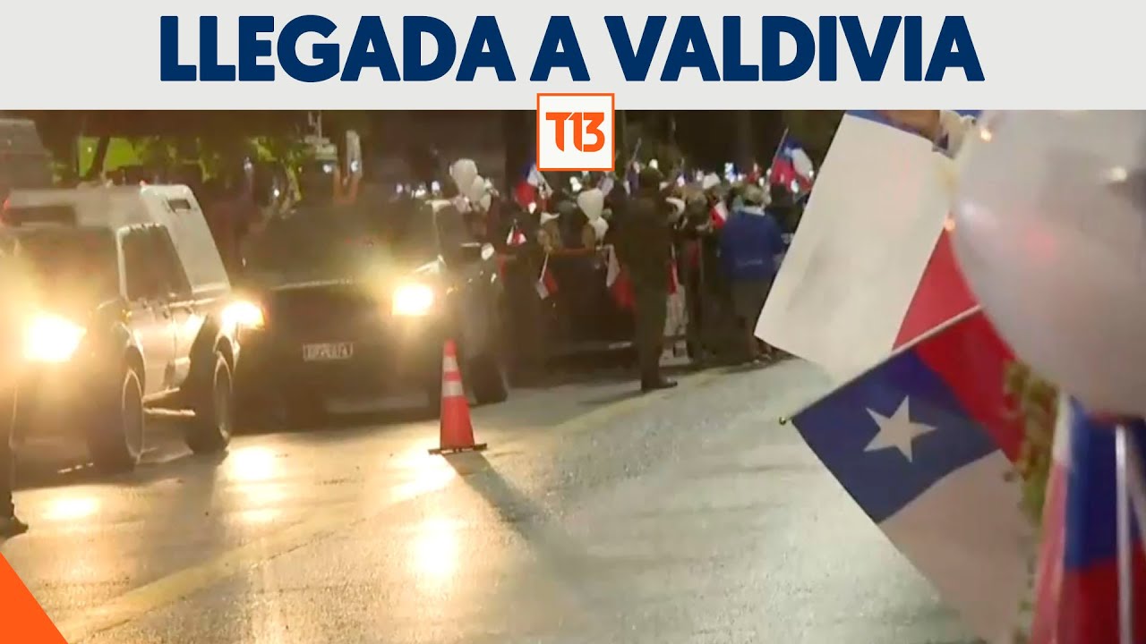 La llegada del cuerpo de Sebastián Piñera al SML de Valdivia