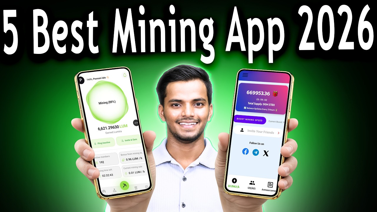 🚀 New Mining App 2026 |🔥Best Free Mining App Today ⛏️| New Mining App Today💰