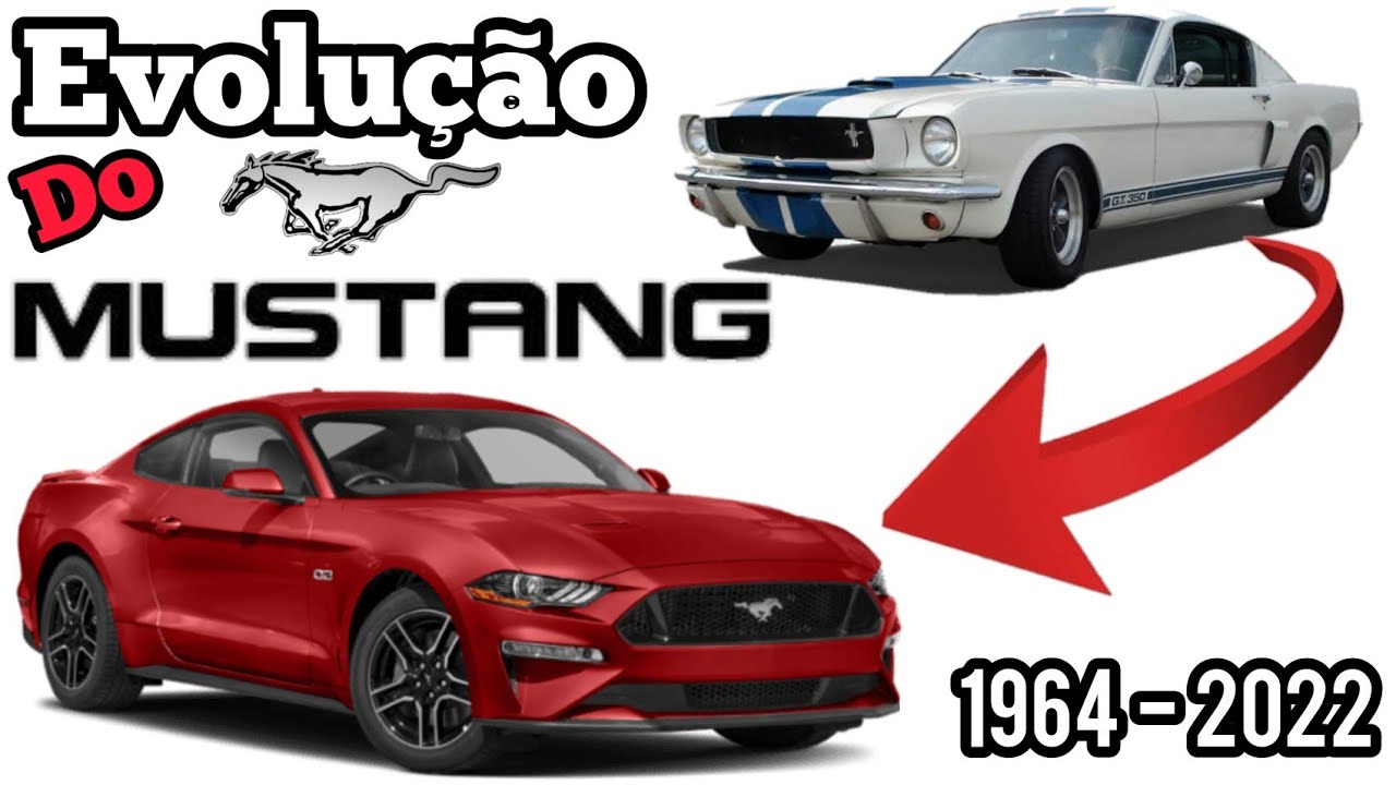 A evolução do Ford Mustang em seus 58 anos