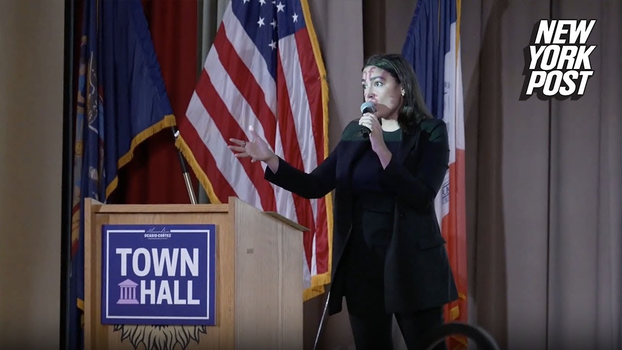 AOC heckled by hysterical protester shouting about Gaza ‘genocide’ at NYC town hall: ‘Shame on you’