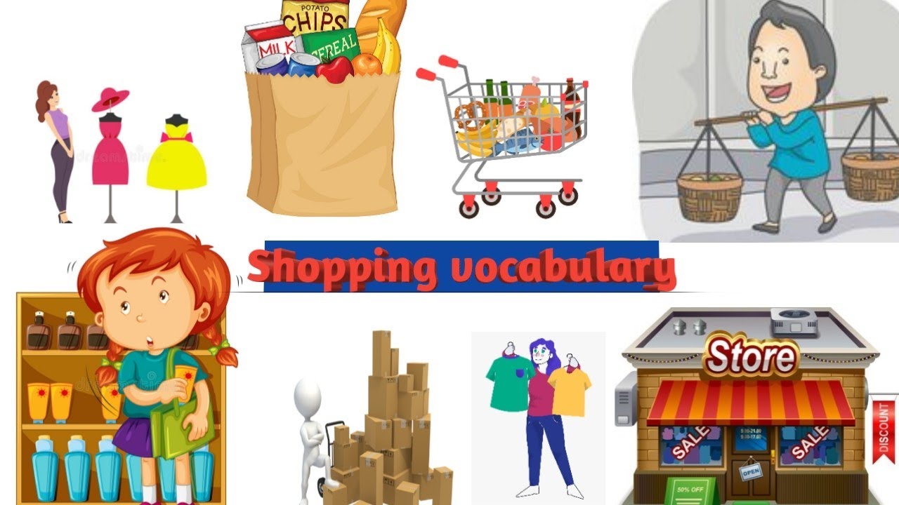 Shopping vocabulary in hindi and english| phrases|English vocabulary
