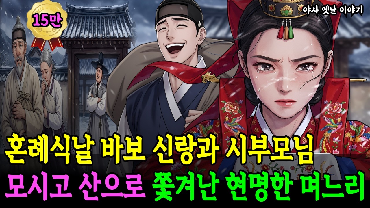 혼례식 날 바보 신랑과 시부모님 모시고 산 밑 폐가로 쫓겨난 현명한 며느리, 가문을 일으키다 | 야담 | 민담 | 전설 | 옛날이야기 | 사연 | 조선야사 | 설화
