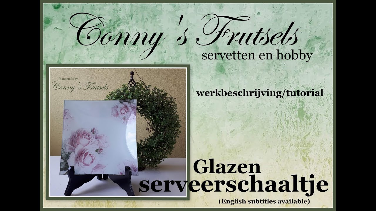 Glazen serveerschaaltje