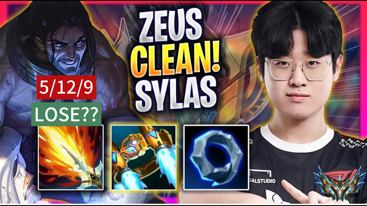 T1 Zeus play Sylas Top vs Rumble 1500LP KR challenger!! 3-9-2024!!