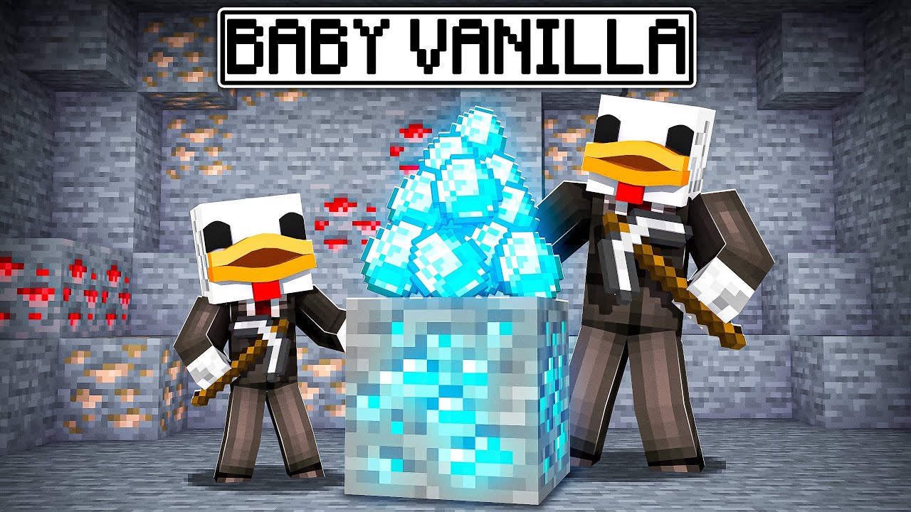 MIO FIGLIO HA TROVATO I DIAMANTI SU MINECRAFT - BABY VANILLA