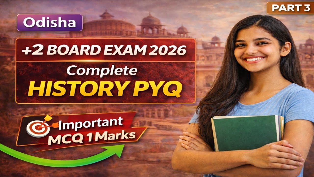 +2 History PYQ Part 3 | Most Important MCQ 1 Mark | Board Exam 2026 Odisha