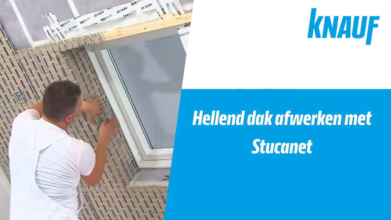 Hellend dak afwerken met Stucanet