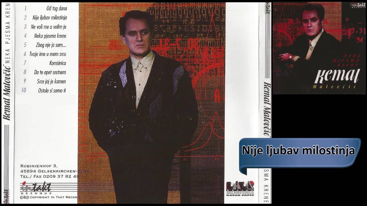 Kemal Malovcic - Nije ljubav milostinja - (Audio 1998) HD