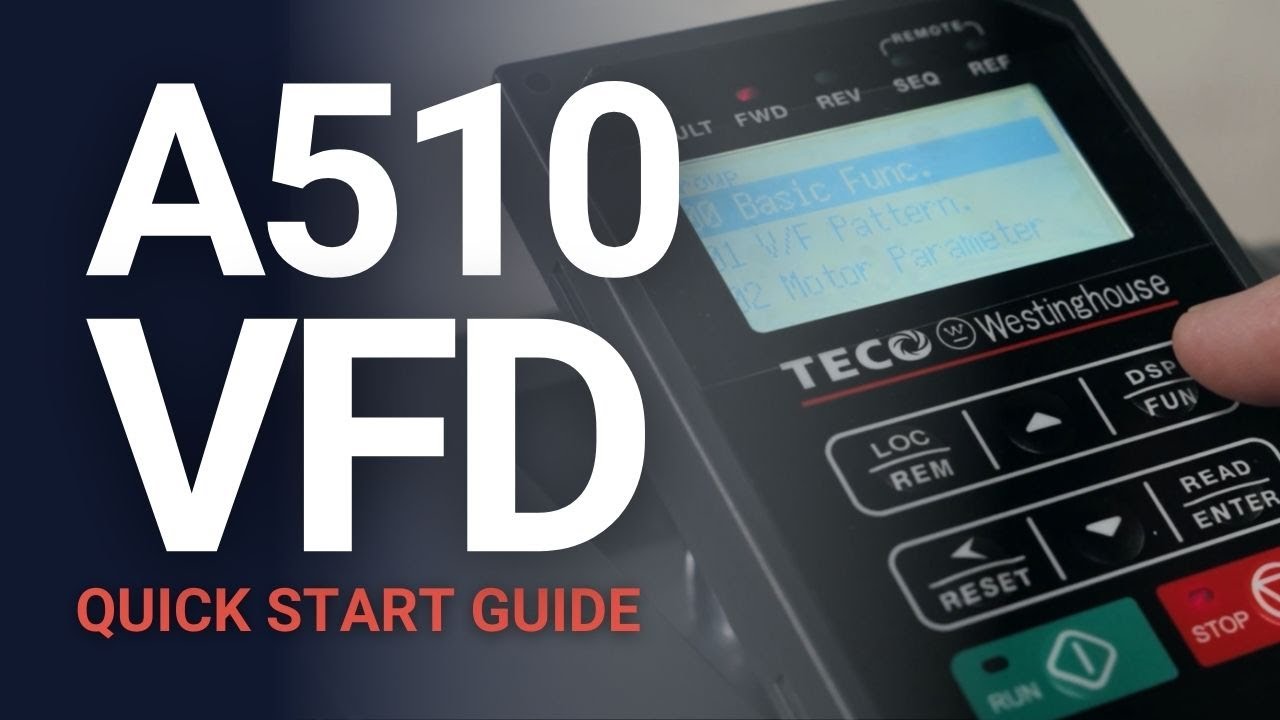 A510 TECO Westinghouse VFD | Краткое руководство пользователя