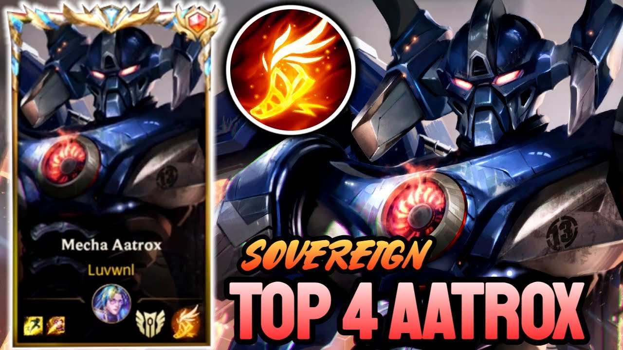 WILD RIFT AATROX - TOP 4 AATROX GAMEPLAY - SOVEREIGN RANKED