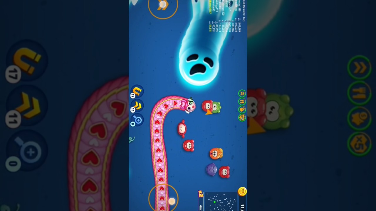 worm zone big worm headshot gameplay 