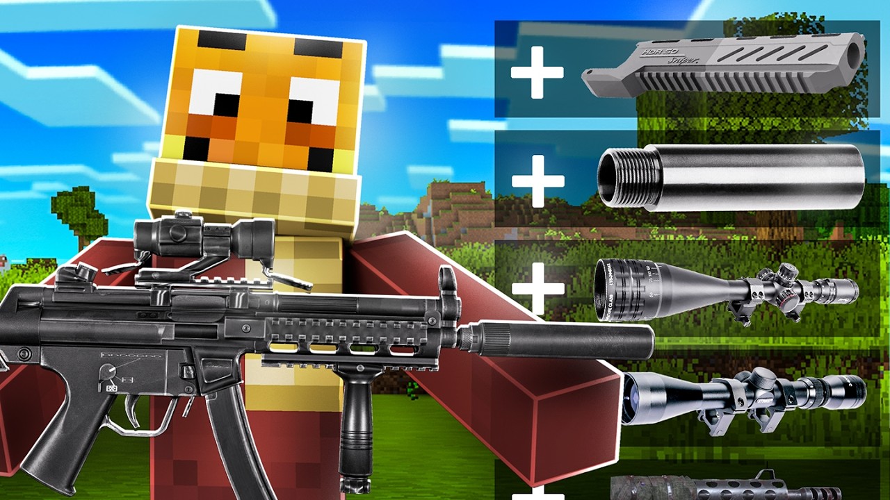 Minecraft, aber mit Waffen die man umbauen kann