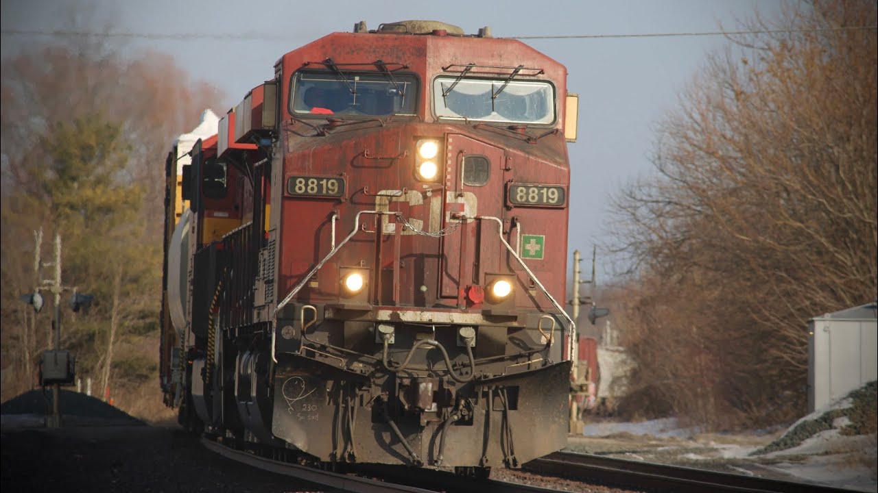 CPKC 2-231 with a friendly crew at CP379 in Kendallville Indiana