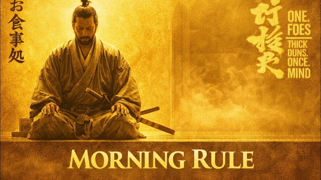 The Morning Rules The samurai used to Ends Laziness (Shugyo)