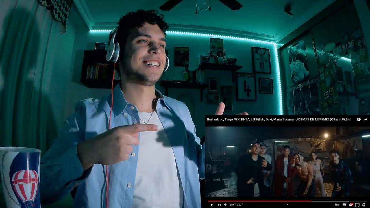 (REACCIÓN) Rusherking, Tiago PZK, KHEA, LIT Killah, Duki, Maria Becerra - ADEMAS DE MI REMIX
