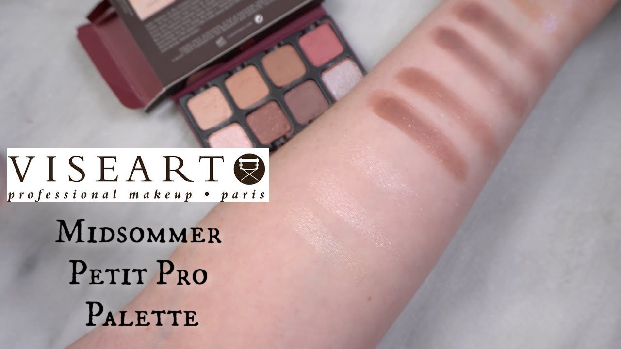 Live Finger/Brush Swatches & Review | Viseart Petit Pro Midsommer