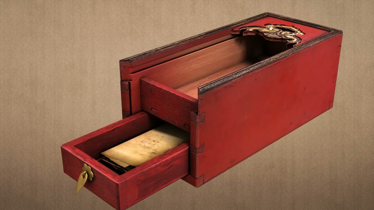 Chinese Puzzle Box with Hidden Drawer 隐藏式抽屉盒