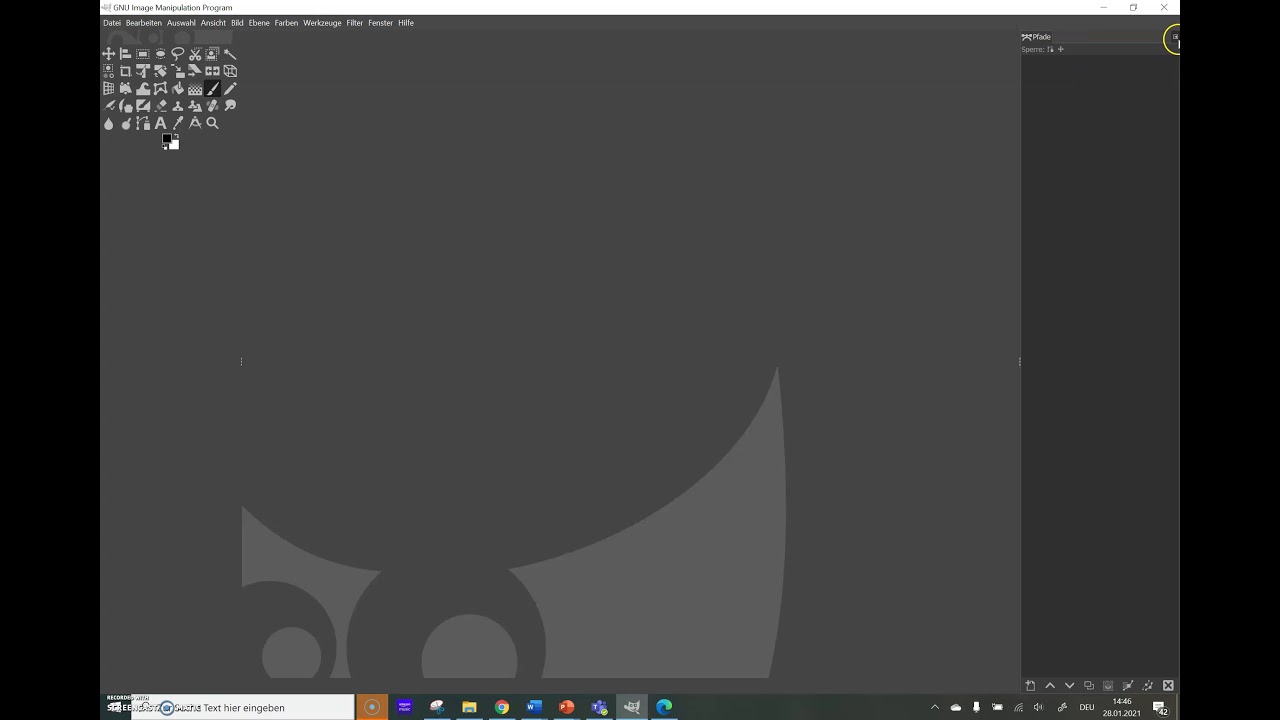 GIMP Fenster wiederherstellen