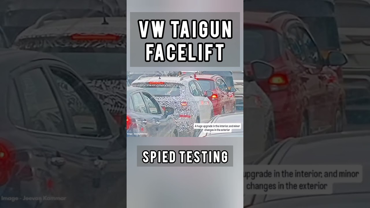 VW Taigun Facelift Spied Testing|| Taigun 2026