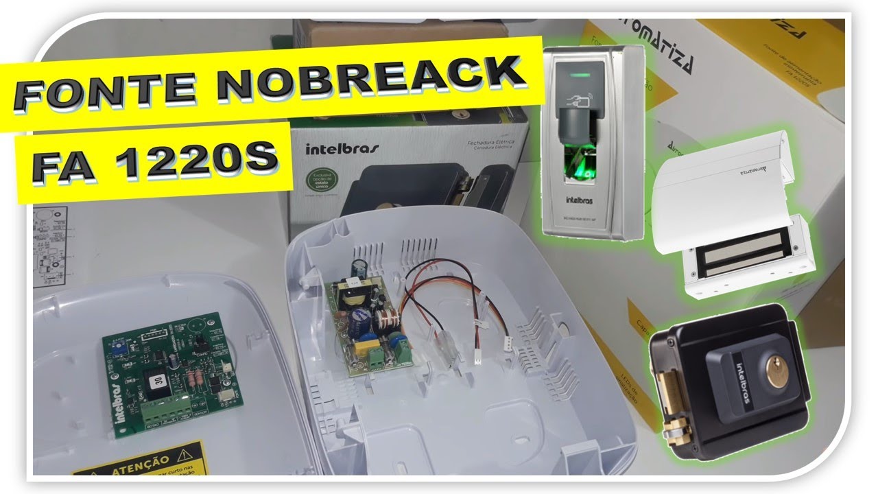 FONTE CARREGADORA NOBREAK FA 1220S INTELBRAS AUTONOMIA DE 11  HORAS