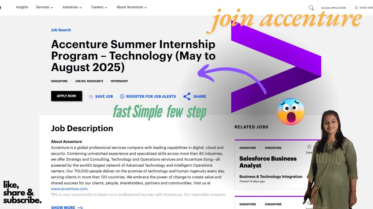 Accenture Summer Internship 2025 | Eligibility, Application Process & Full Details