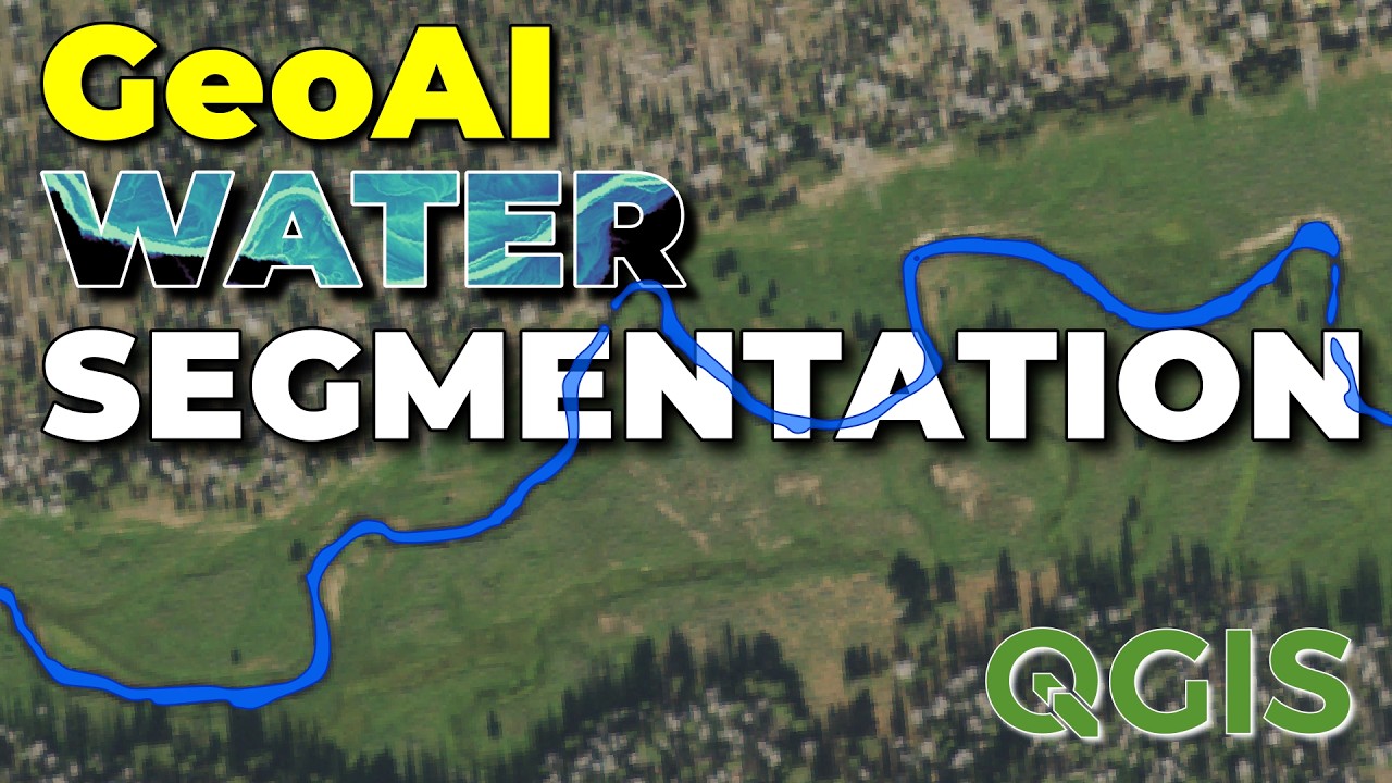 Автоматическая оцифровка водных объектов с помощью GeoAI в QGIS