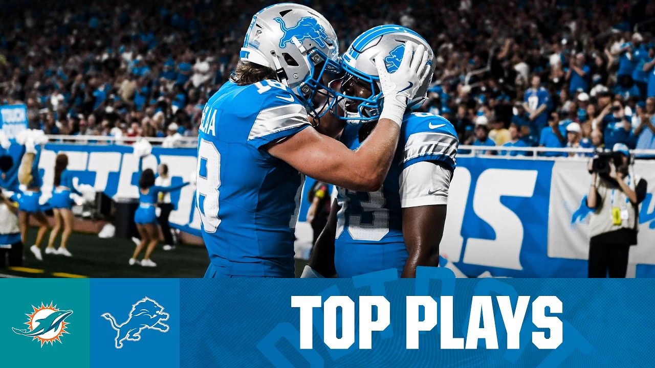 2025 Preseason Week 3: Lions vs. Dolphins | Top Plays 🎥