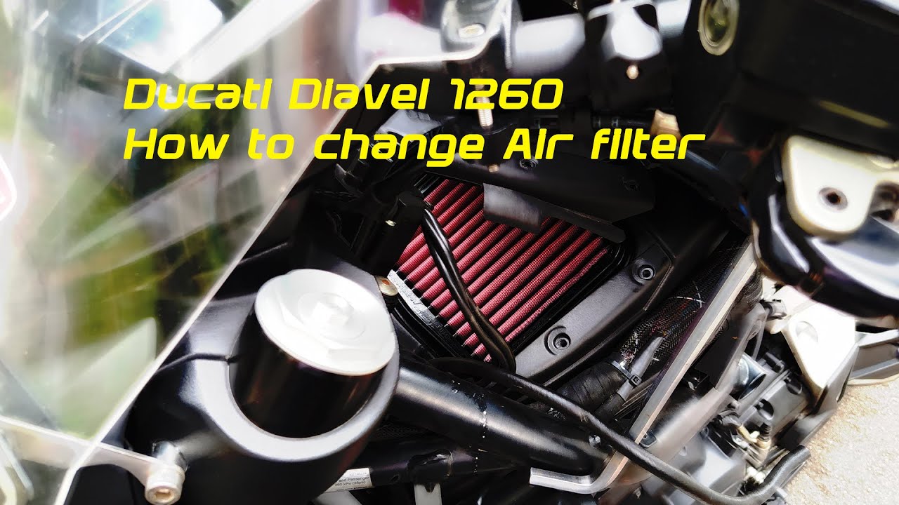 Ducati Diavel 1260 air filter change