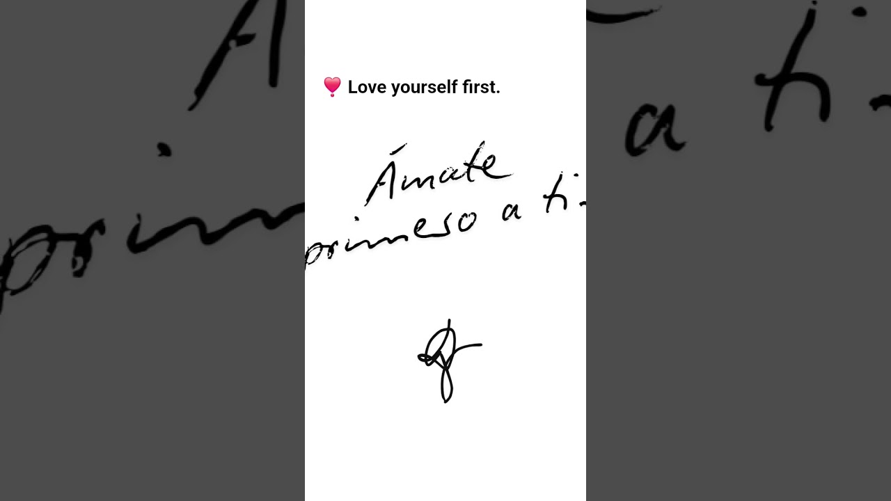 💖 Love yourself first.#motivacional #inspiracional