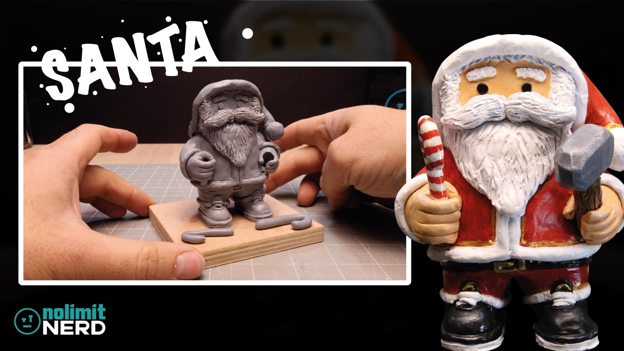 How to Make Santa Claus for Christmas! | Polymer Clay Sculpting