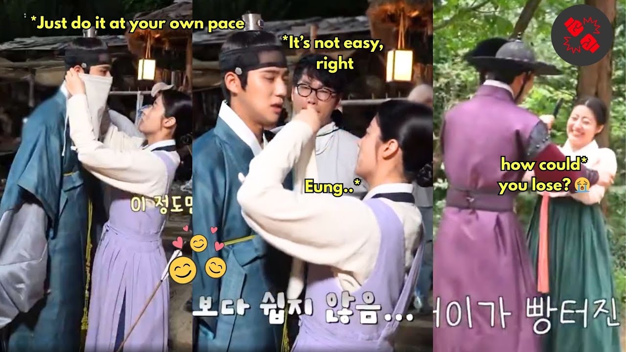 Sangmin reassuring Jihyun in the gentlest tone who was struggling to put on the face covering
