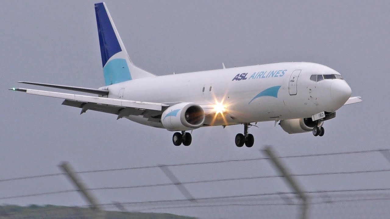 ASL  Airlines Boeing 737-400F at Teesside International Airport