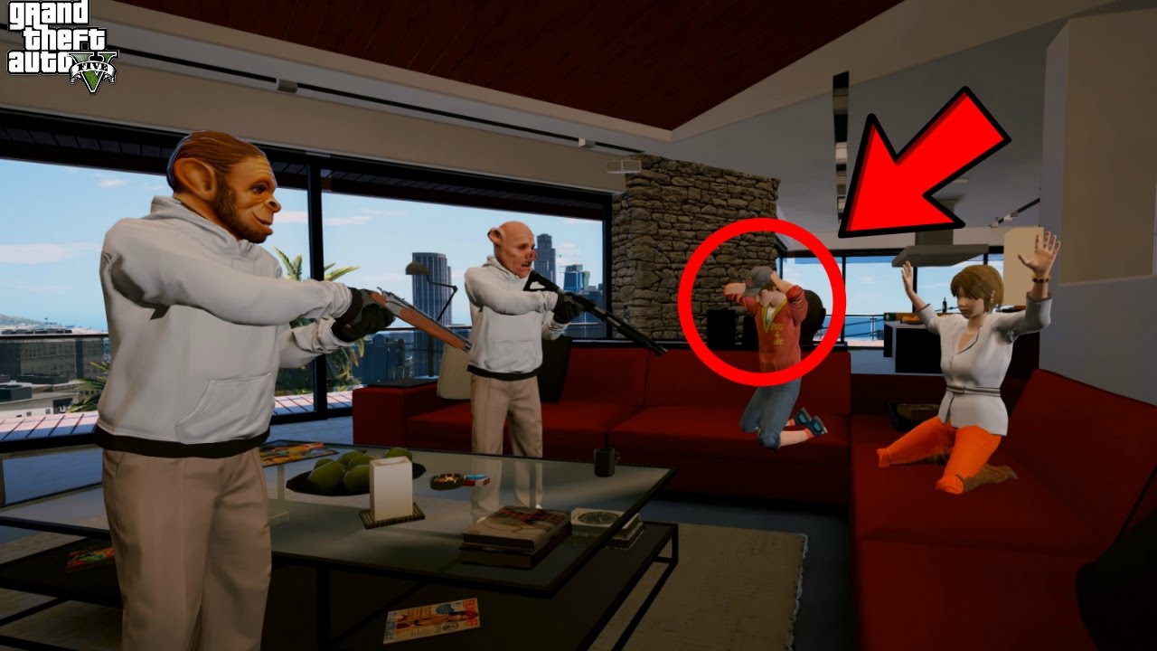 GTA 5 REAL LIFE TEEN MOD #55 EXTREME HOUSE ROBBERY PRANK! (GTA 5 Mods)