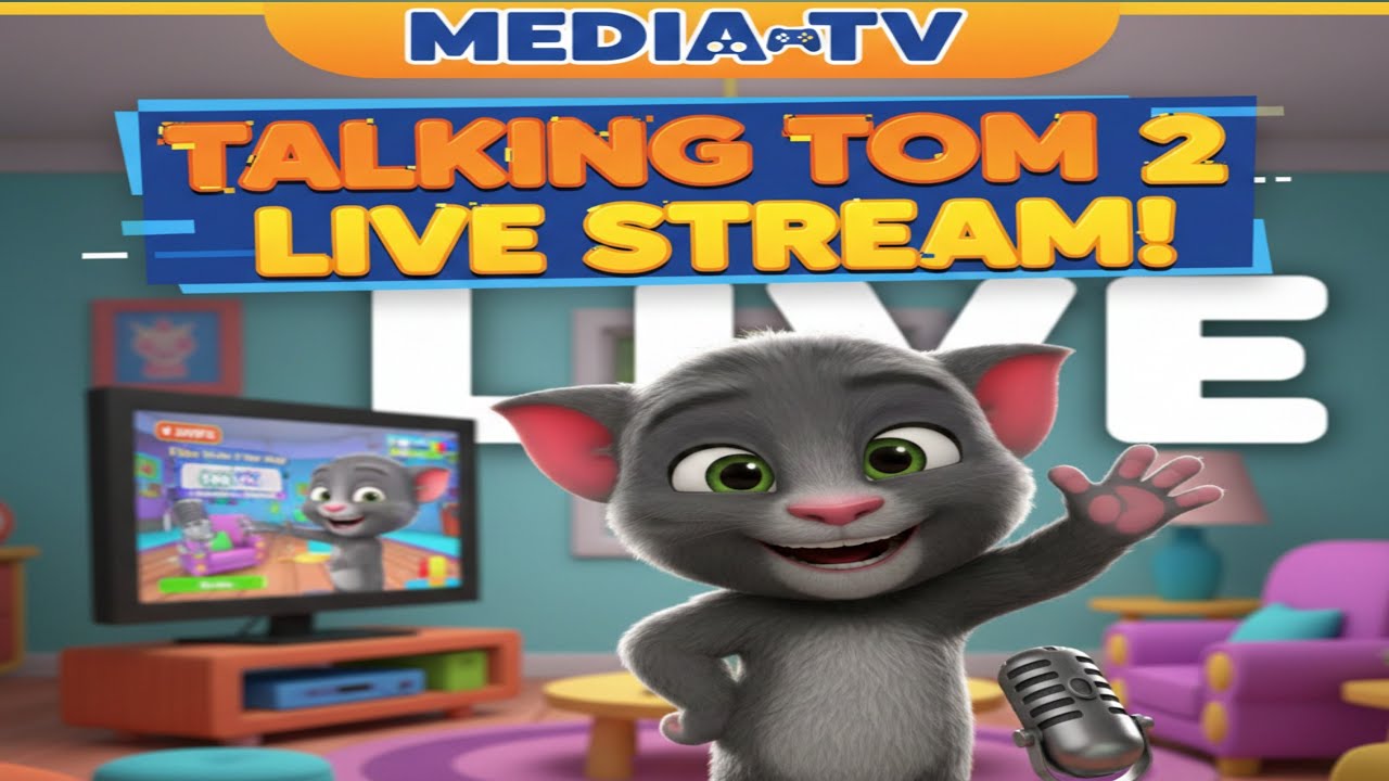 My Talking Tom 2 LiveStream 🔴 | New Fun Gameplay। Media TV
