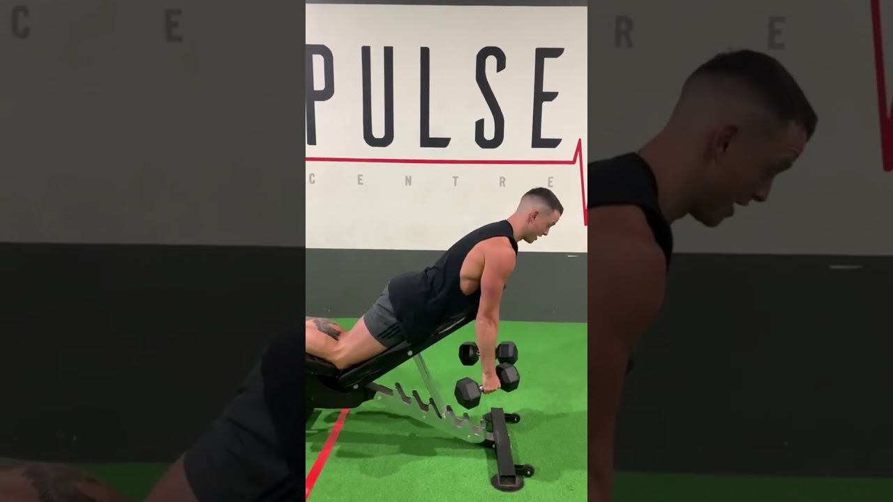 Dumbbell Prone Row (From Bench)