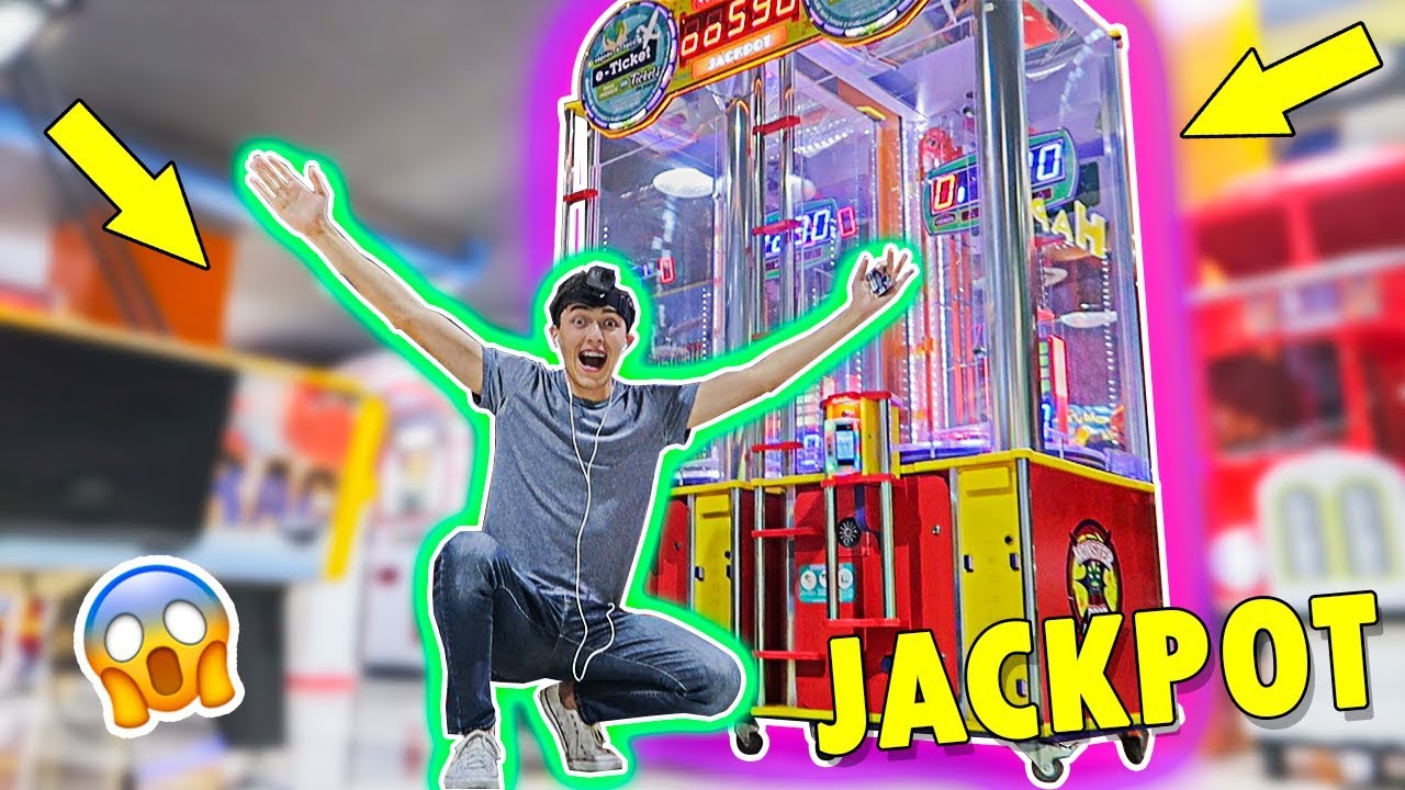 GANAMOS MILES DE TICKETS EN ESTA MAQUINA DE PREMIOS (jackpot)