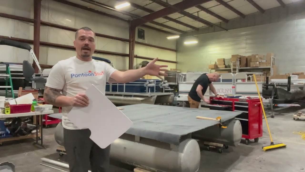 PONTOON CARPET INSTALLATION - Pontoon Raft Restoration Project